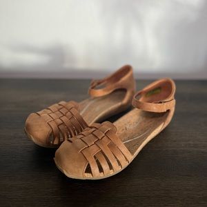 Ahnu Malini Leather Cork Sandals Size 7.5 Womens